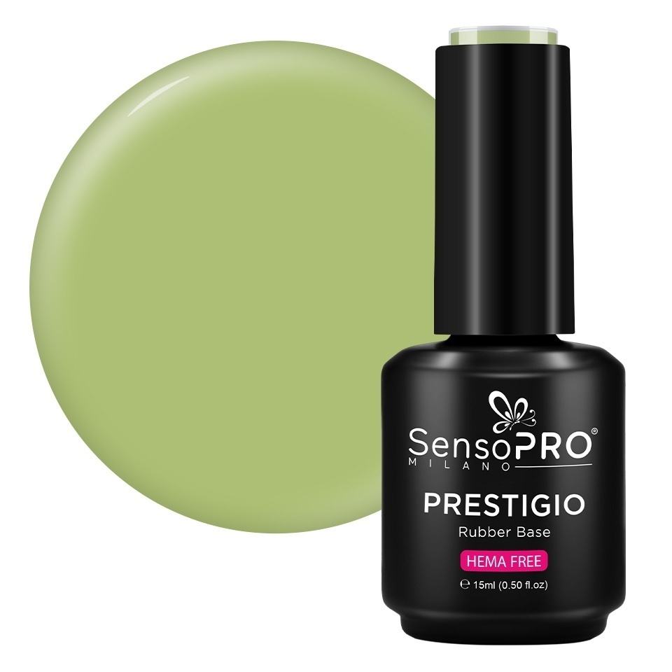Rubber Base SensoPRO Milano Lime Shock 15ml, fără HEMA
