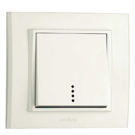 Întrerupător cu Led Ovivo Mina OV00432, 10A, alb