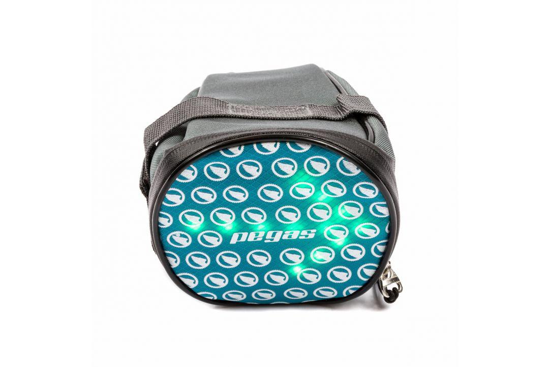 Borsetă Șa PEGAS 30LED cu Semnalizare Wireless - Gri/Albastru - imagine 2