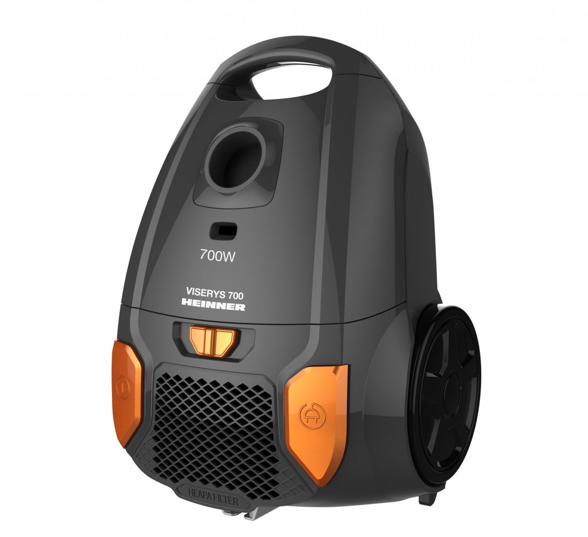 Aspirator cu sac Heinner 700W - Filtru HEPA 12 și putere variabilă - imagine 3