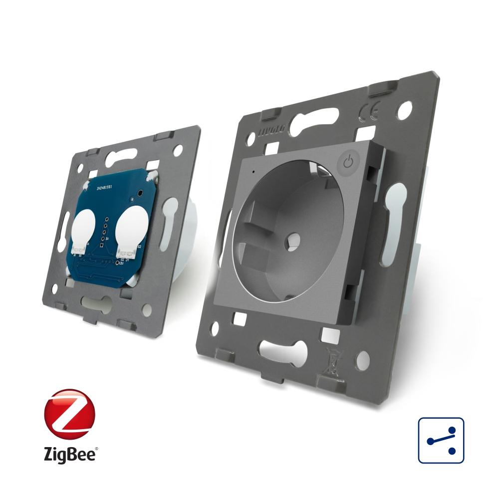 Intrerupator Dublu ZigBee + Priza Livolo, Smart - imagine 16