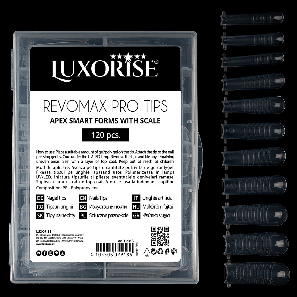 Tipsuri Reutilizabile Luxorise REVOMAX PRO, 120 buc