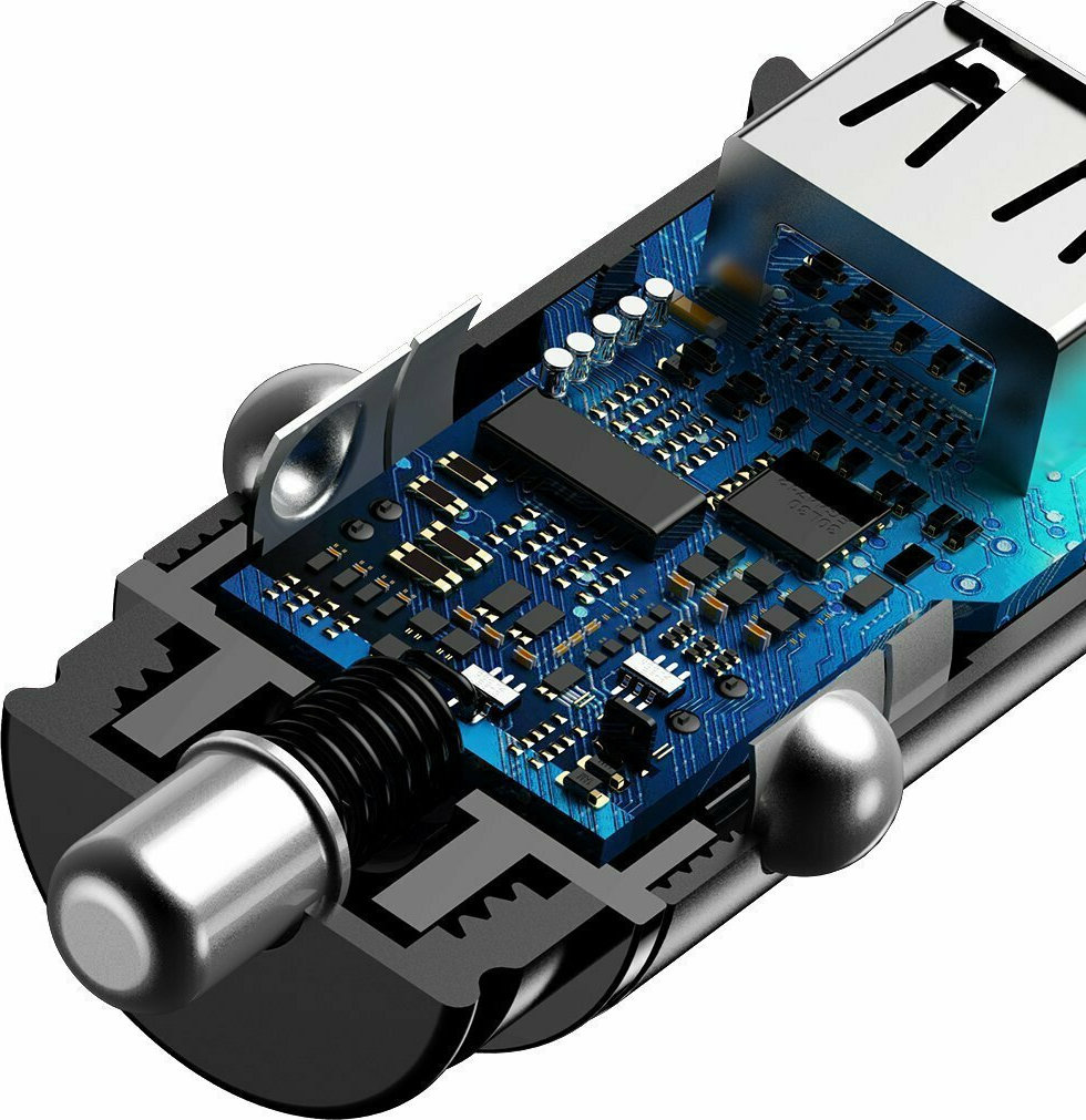 Încărcător Auto Baseus Circular PPS 30W Dublu USB Negru - imagine 8