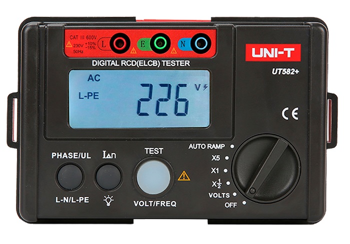 Tester RCD UNI-T UT582+ - Verificare Siguranță