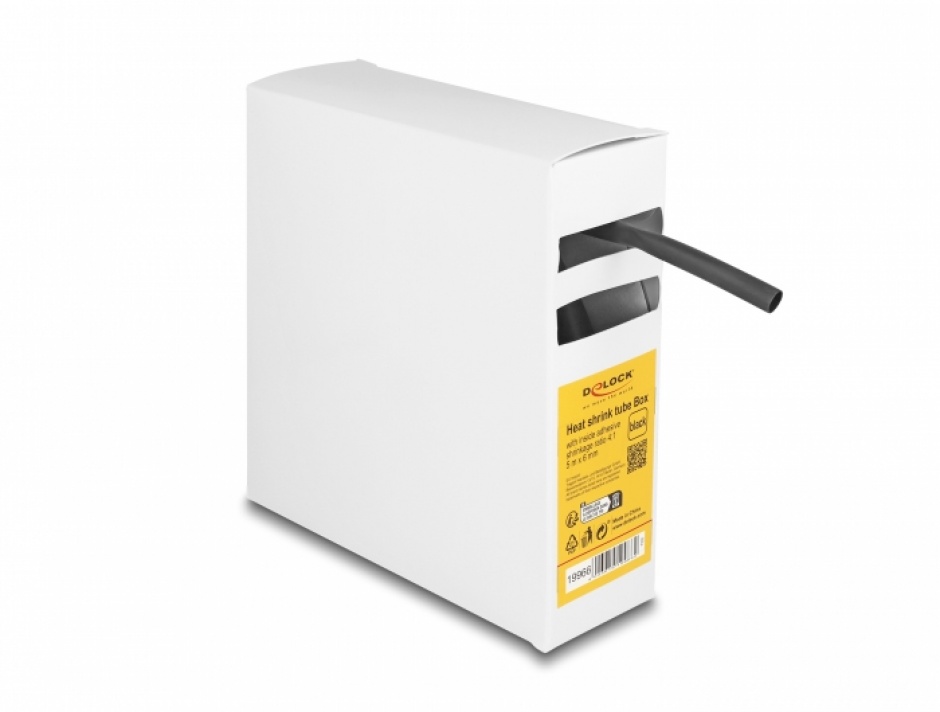 Tub termocontractabil cu adeziv 6mm Delock