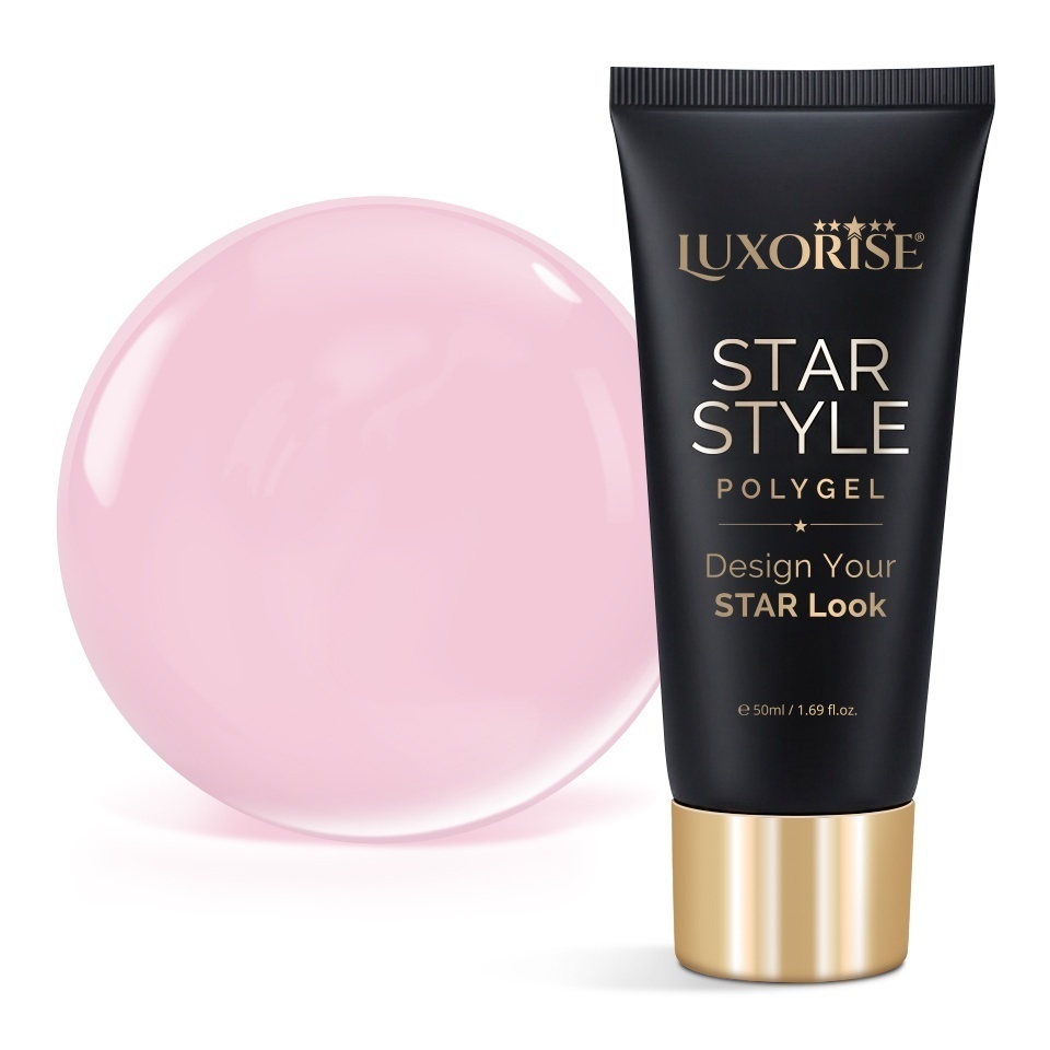 Polygel LUXORISE STAR STYLE - STAR NUDE Collection, Peach Veil, 50ml