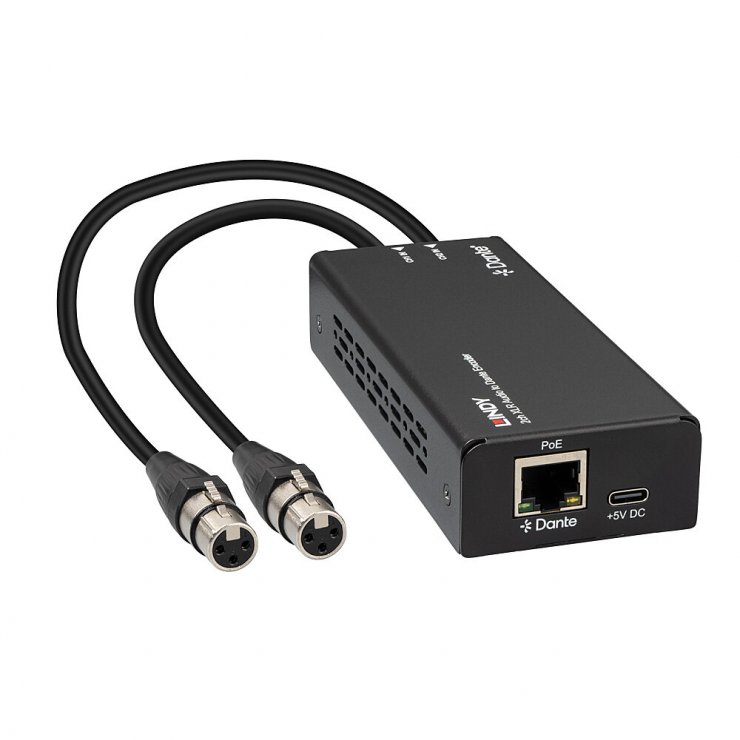 Encoder Audio 2 Canale XLR la Dante Lindy L70618