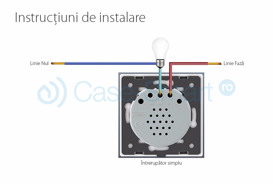 Intrerupator Touch Livolo 2xSimplu+1xDublu Sticla - imagine 4