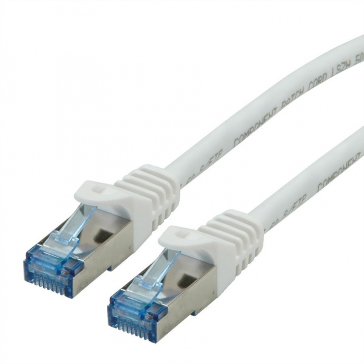 Cablu Roline S/FTP Cat.6A 0.3m Alb
