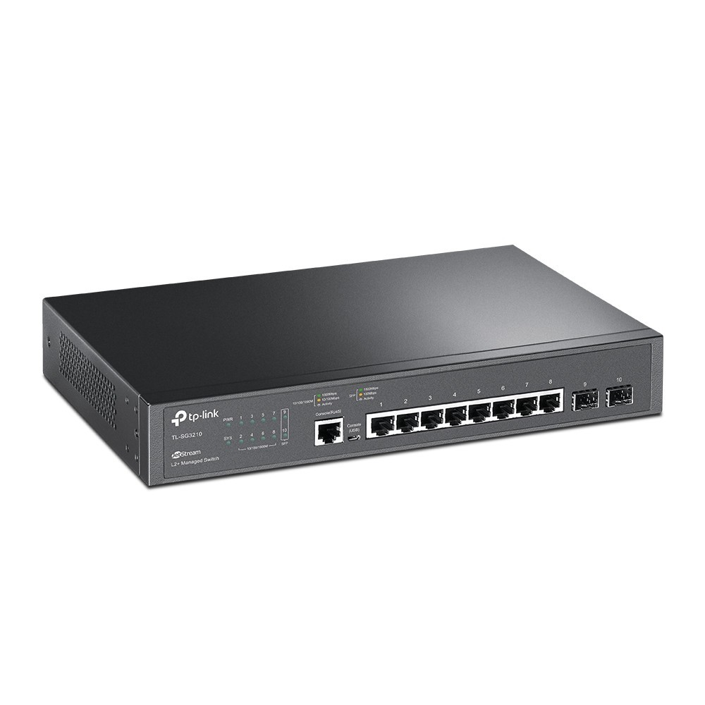 Switch TP-LINK TL-SG3210 Gigabit Managed 8 Porturi + 2 SFP - imagine 2