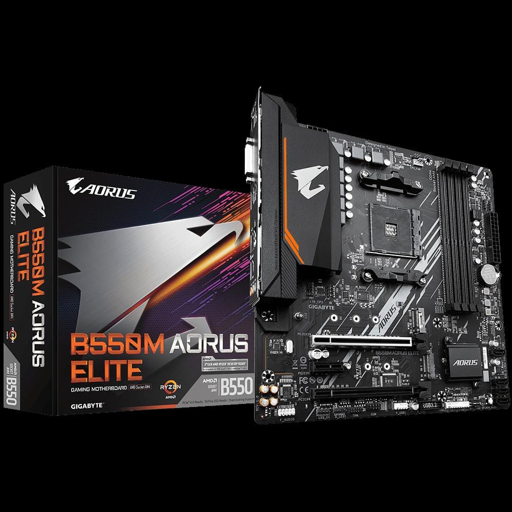 Placa de baza GIGABYTE B550M AORUS ELITE AM4, PCIe 4.0, WiFi 6 - imagine 3