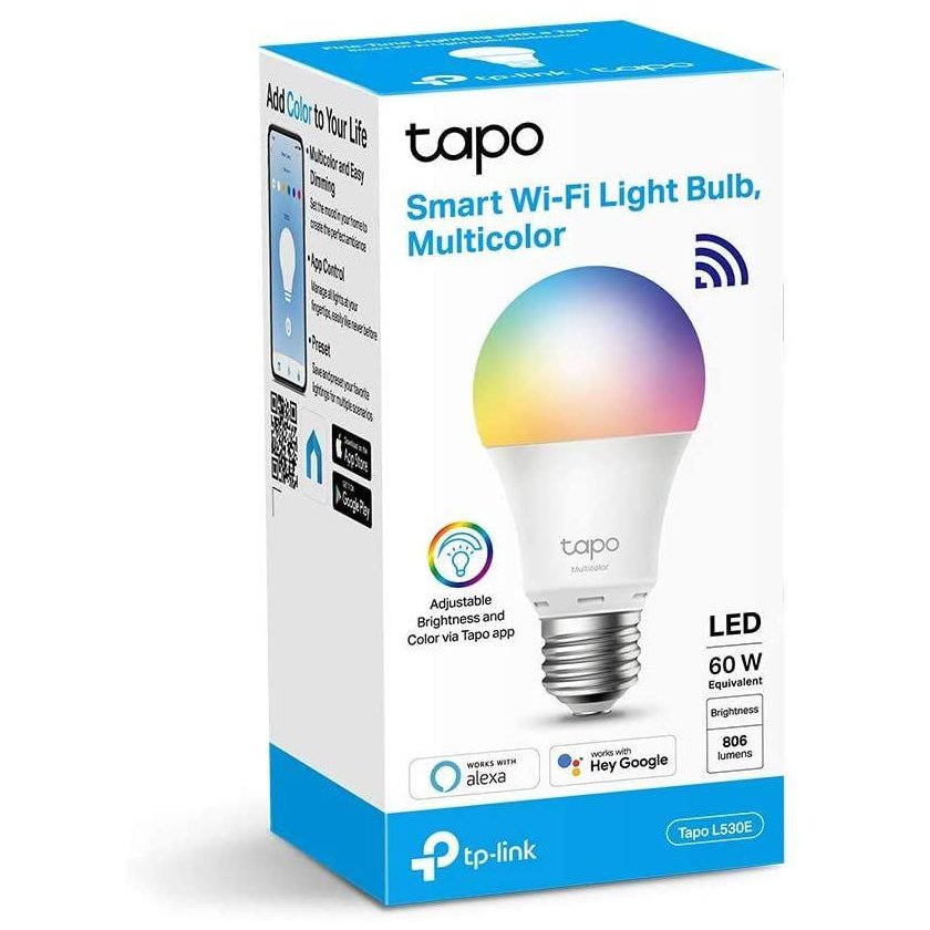 Bec inteligent TP-Link Tapo L530E, multicolor, Wi-Fi, E27