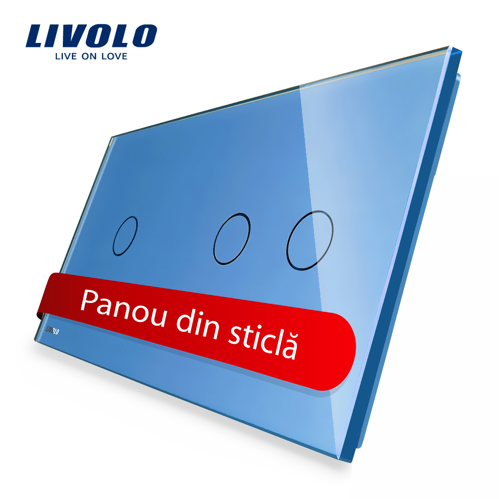 Panou Touch Livolo Sticlă Intrerupător Simplu+Dublu - imagine 11