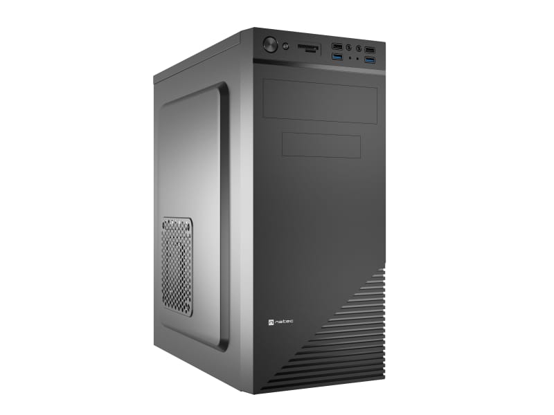 Carcasa NATEC CABASSU G2 Mid Tower ATX Negru - Spațioasă - imagine 2