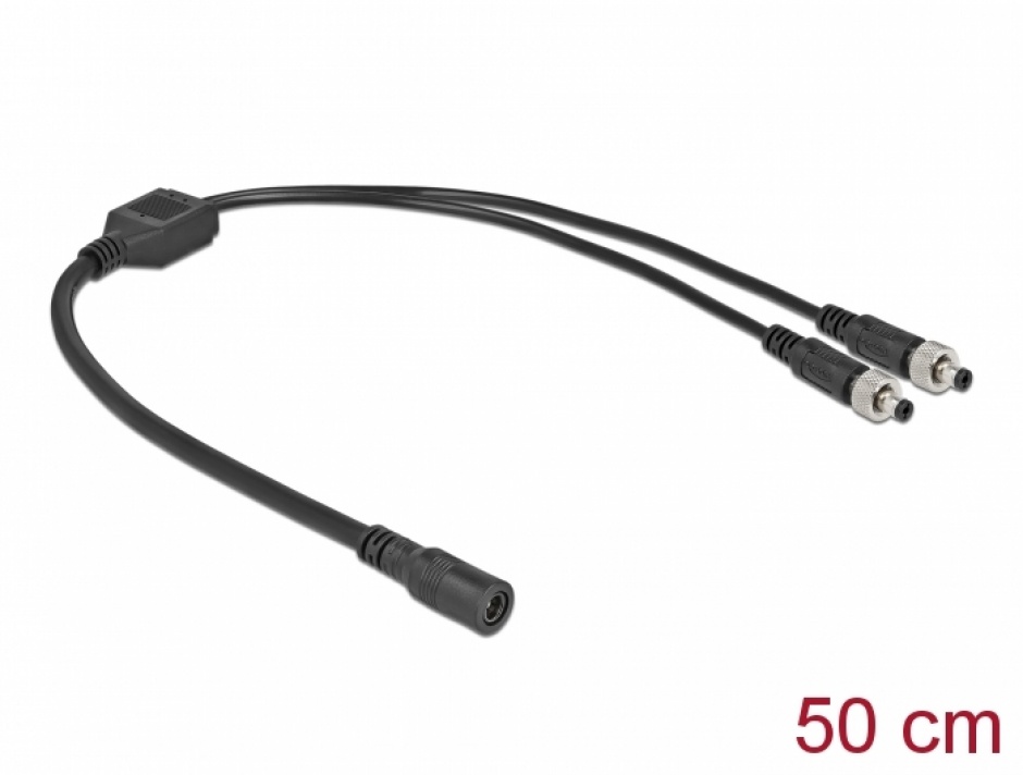 Splitter DC 5.5x2.1mm 1F>2M Insurubabil Delock