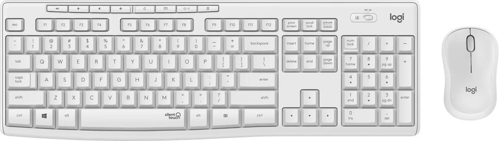 Tastatura si Mouse Logitech MK295 Wireless Alb - Set Complet - imagine 2