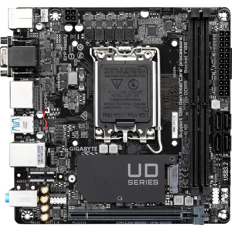 Placa de Baza GIGABYTE H610I DDR5 Mini-ITX Intel LGA1700 - imagine 2