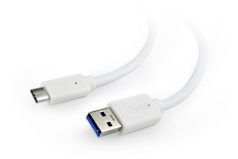 Cablu USB-C Gembird 1m Alb - Transfer 10Gbps și Încărcare Rapidă