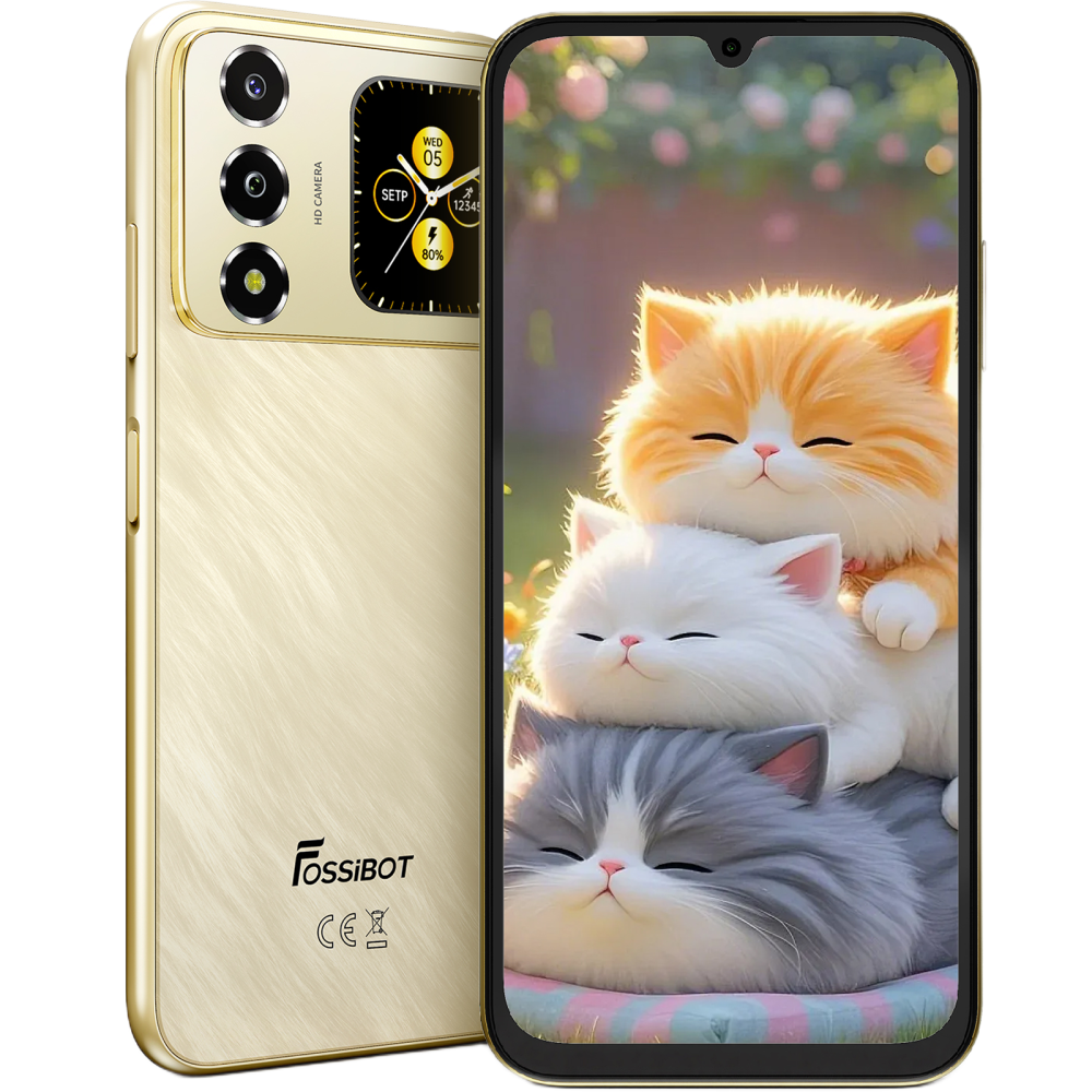 Telefon Fossibot S7 4G Dual SIM, 6.9 120Hz, 5000mAh, Gold