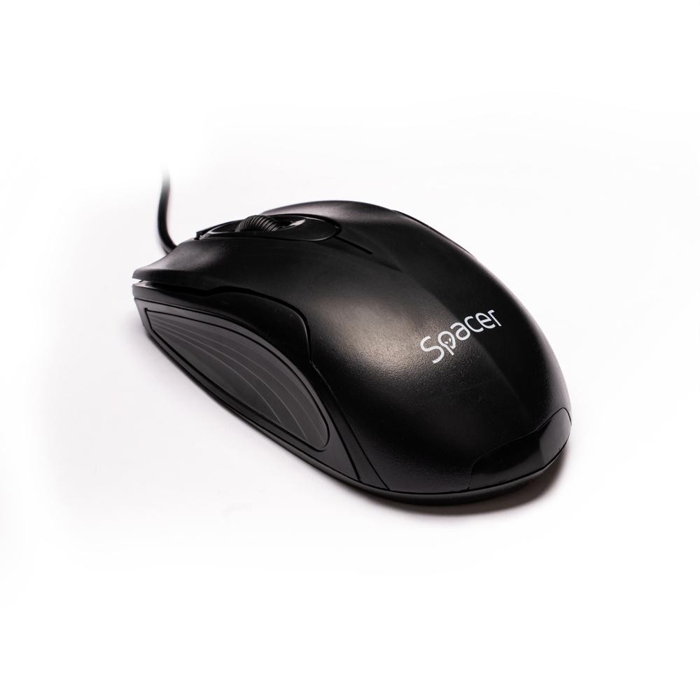Mouse Spacer SPMO-M11 USB Negru - Ergonomic și Precis