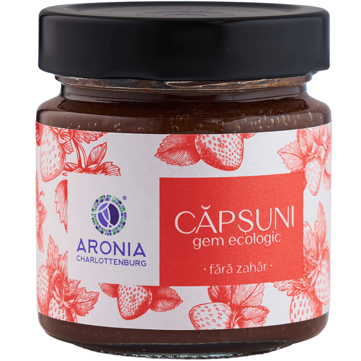 Gem de Căpșuni Fără Zahăr BIO 200g | Aronia Charlottenburg
