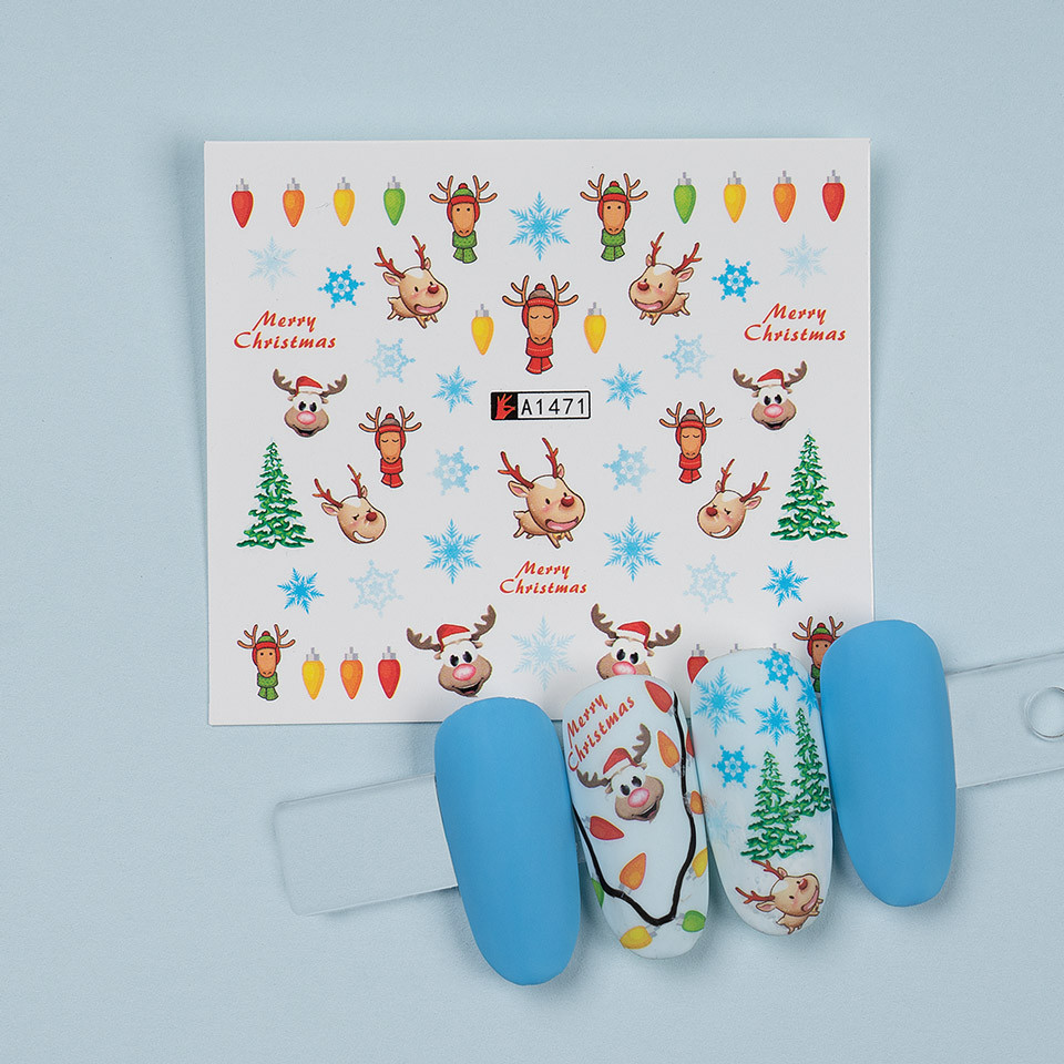 Tatuaj Unghii LUXORISE Holiday Greetings A1471