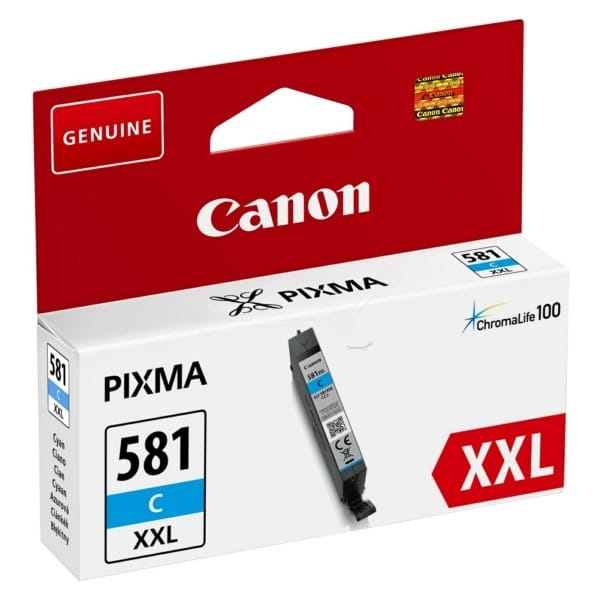 Cartuș Cerneală Canon CLI-581XXLC Cyan Original, Capacitate XXL