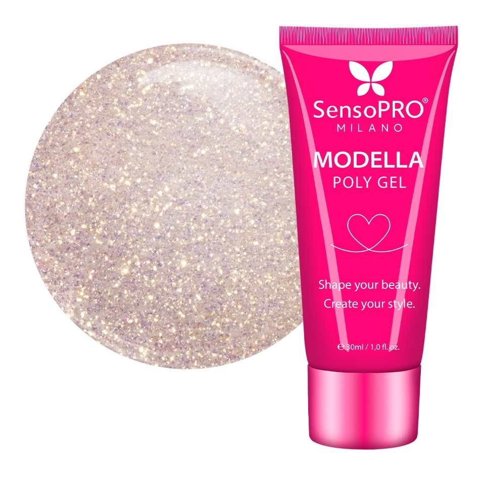 Polygel MODELLA SensoPRO Milano - Champagne Gold, 30ml