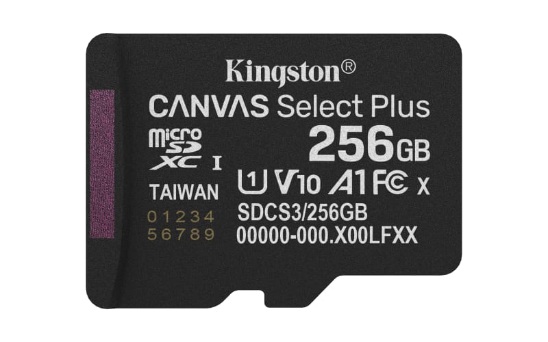 Card MicroSDXC Kingston Canvas Select Plus 256GB 150MB/s