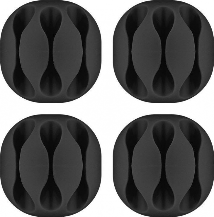 Set 4 ghidaje cablu Goobay, 3 sloturi