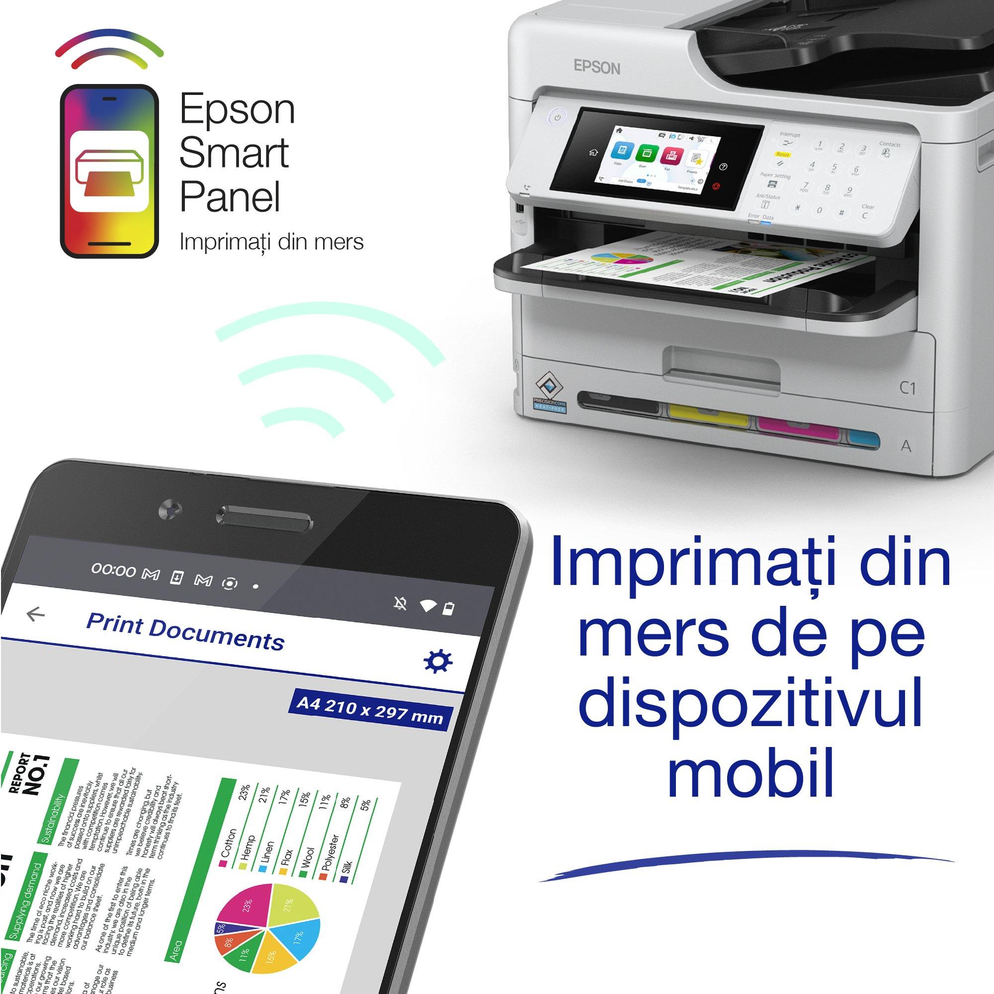 Multifuncțional Epson WF-C5890DWF A4 Color 34ppm Duplex Wi-Fi - imagine 7