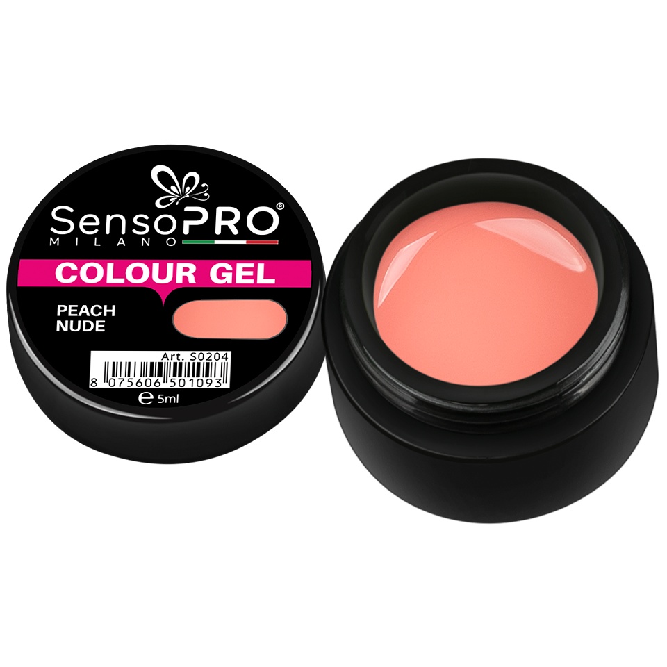 Gel UV Colorat Peach Nude SensoPRO Milano 5ml