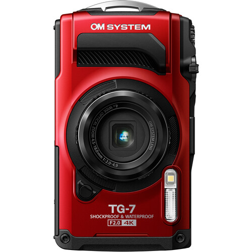 Aparat Foto Olympus TG-7 Roșu - Rezistent la Apă 15m și Șocuri - imagine 8