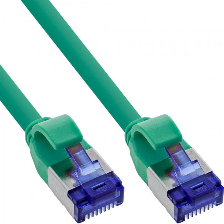 Cablu Patch Slim Cat.6A S/FTP 0.5m InLine Verde
