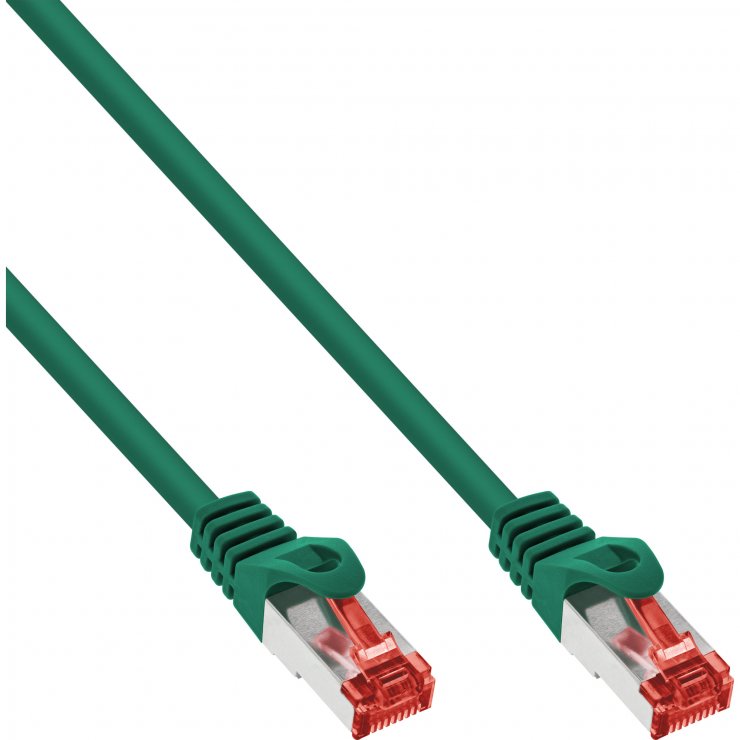 Cablu Retea InLine RJ45 S/FTP Cat.6 15m Verde
