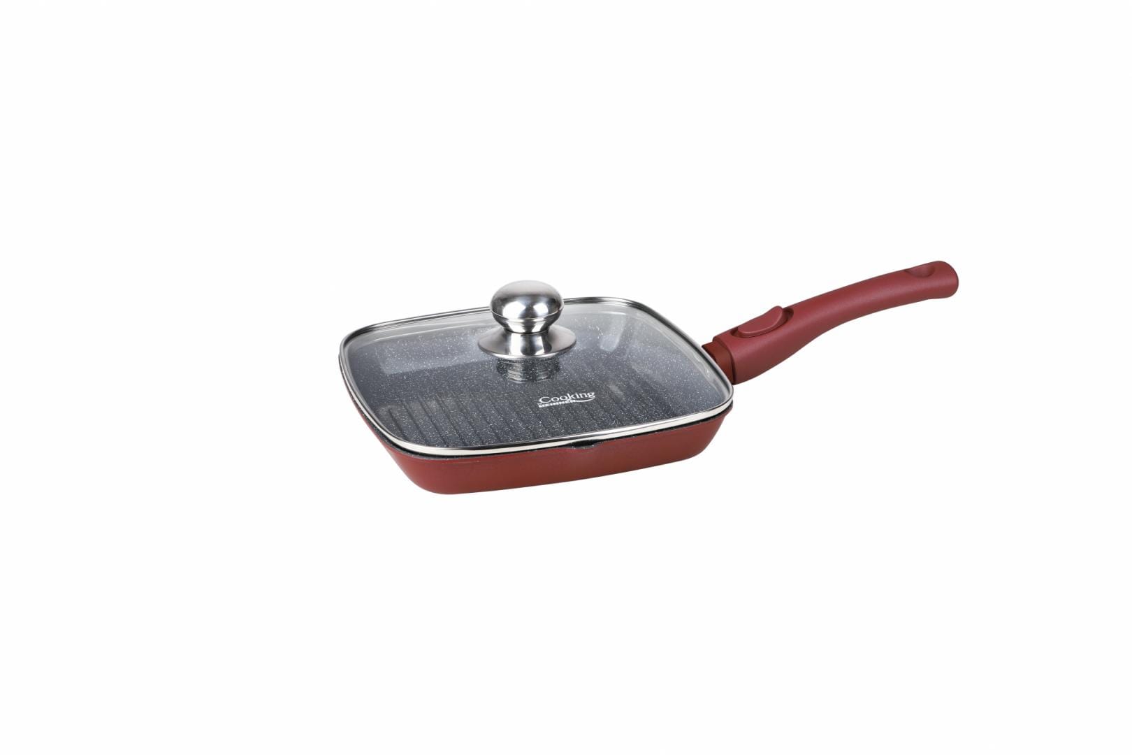 Tigaie Grill Heinner Calabria 24cm Aluminiu Turnat cu Capac - imagine 7
