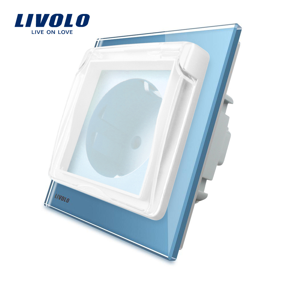 Priza Simplă Livolo Sticlă, IP44, 16A - imagine 7