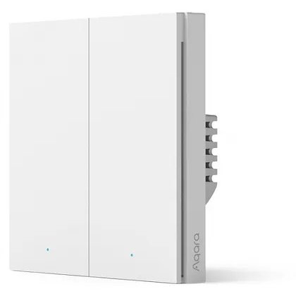 Intrerupator Inteligent Aqara H1 cu Neutru, 2 Canale