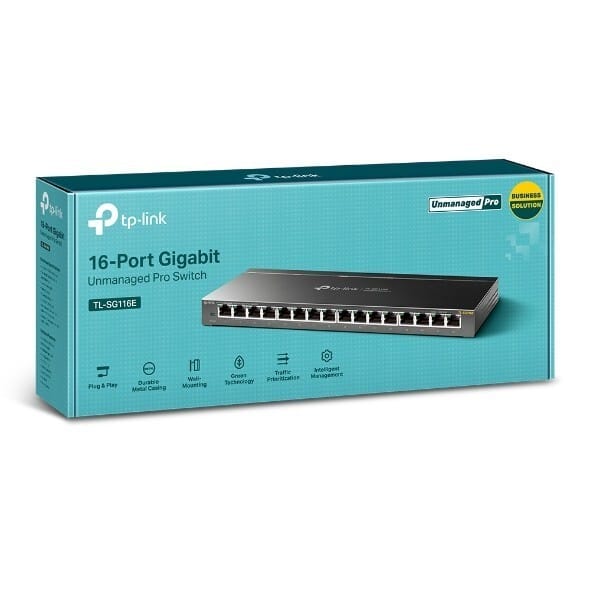 Switch TP-LINK TL-SG116E 16 Porturi Gigabit - Rețea Stabilă - imagine 4