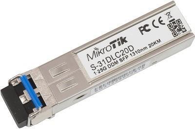 Modul SFP Mikrotik S-31DLC20D Single Mode 20km 1.25Gbps