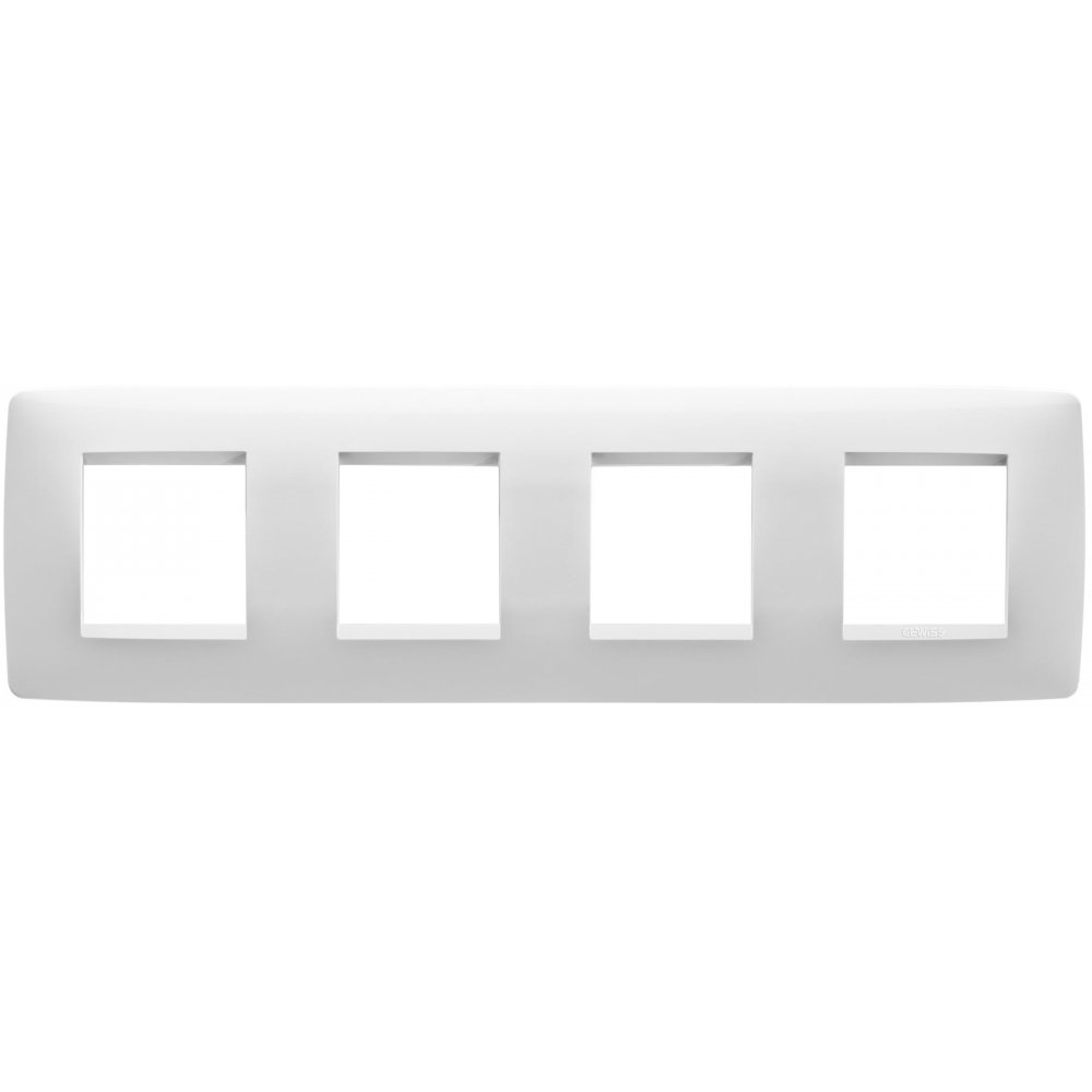 Rama ornament 8 module Gewiss Chorus One, Albă
