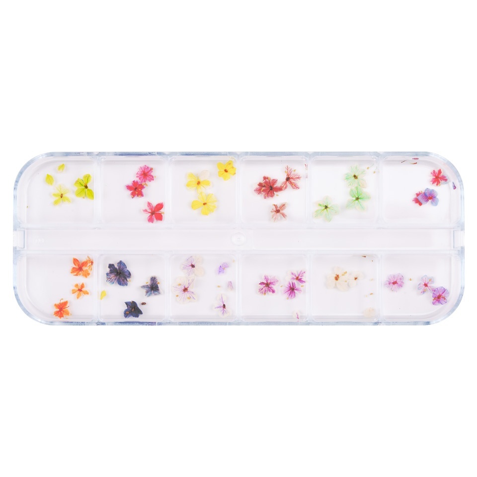 Flori Uscate Unghii LUXORISE Bloom Vibe, 12 modele
