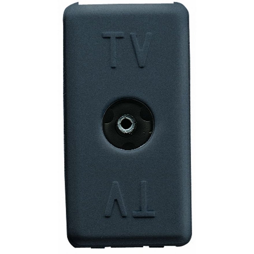 Priza TV Directă 1 Modul Gewiss System Negru