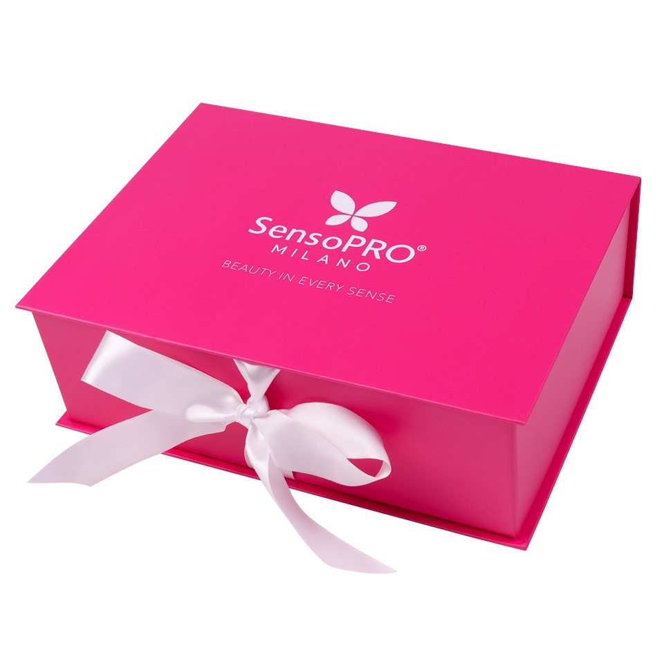 Cutie Cadou SensoPRO Milano Roz Mat pentru Kituri Unghii