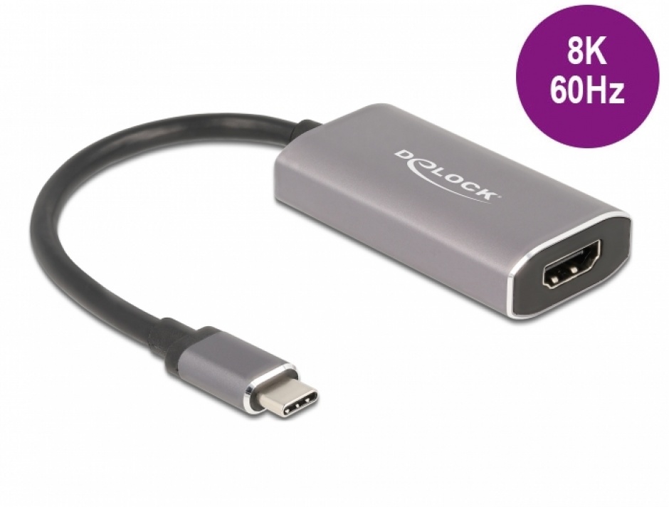 Adaptor USB-C la HDMI 8K Delock 62632