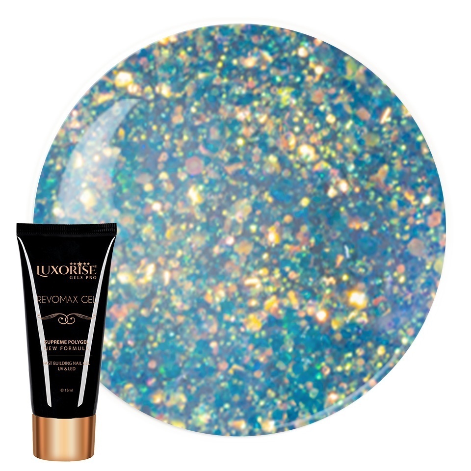 Polygel Luxorise Mermaid Spark, 15ml - Revomax