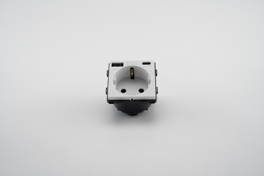 Modul Priza + USB-A + USB-C 20W LUXION - imagine 5