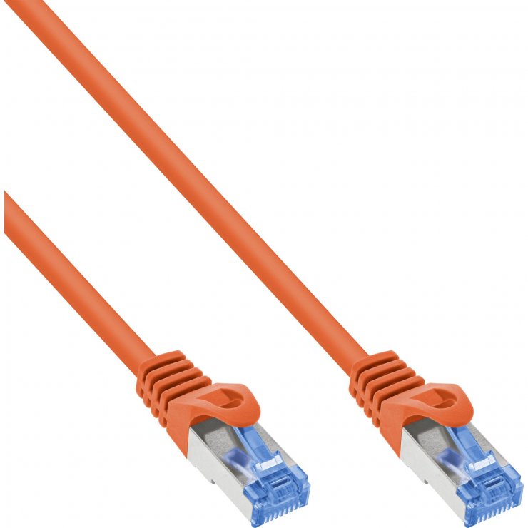 Cablu Patch RJ45 Cat.6A 0.3m InLine Portocaliu