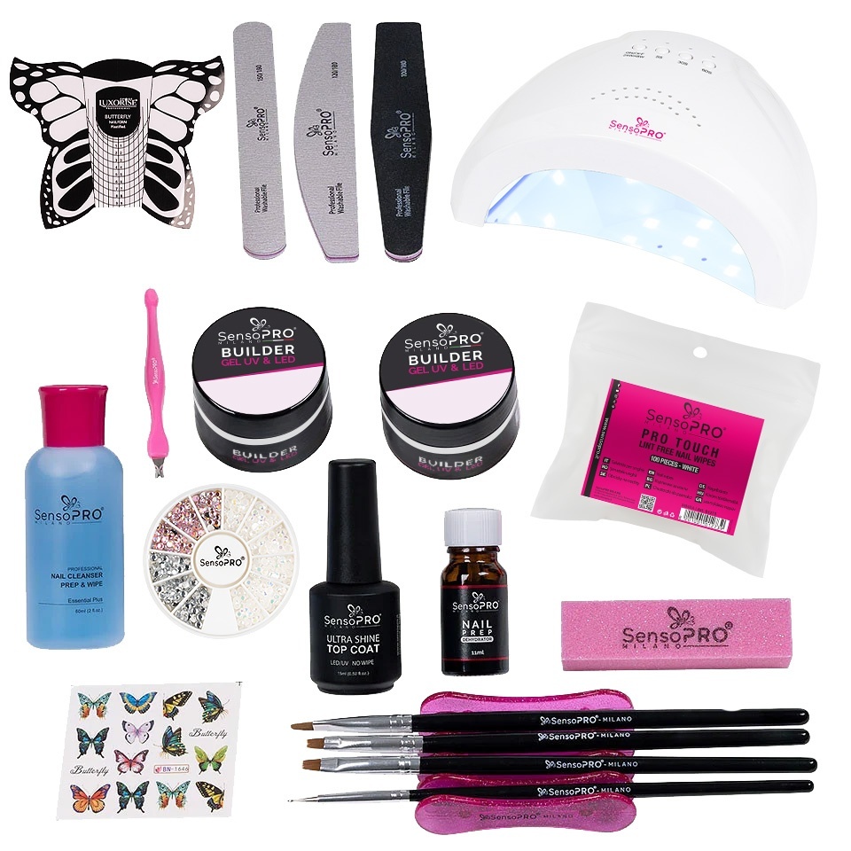 Kit Unghii Gel SensoPRO Milano, Lampa 48W Inclasa - imagine 2