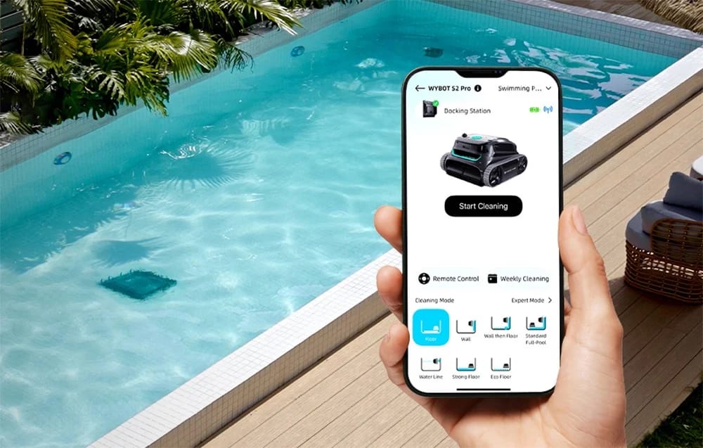 Robot curățat piscine Wybot S2 Pro fără fir, 90W, până la 300 m² - imagine 5